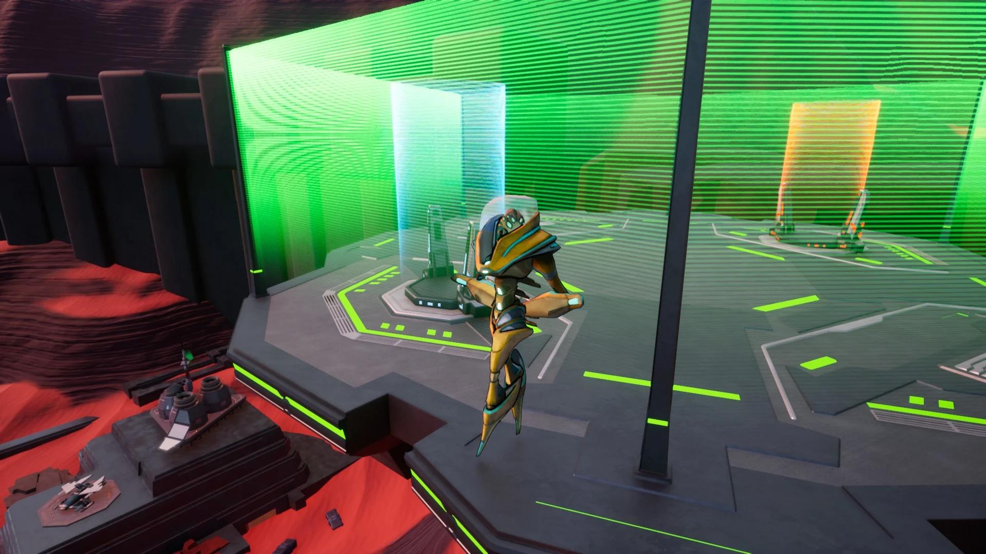 An Oracle holds a position inside the battle royale zone